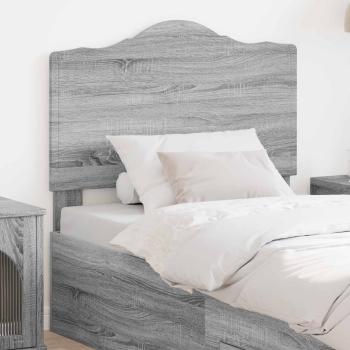 ARDEBO.de - Kopfteil Graues Sonoma Holzwerkstoff
