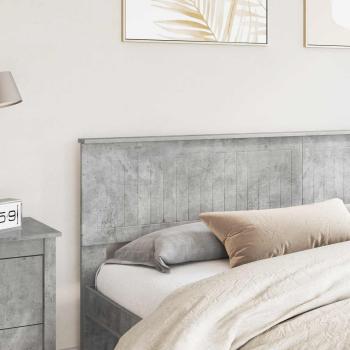 Kopfteil Beton Grau Holzwerkstoff