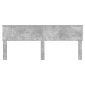Kopfteil Beton Grau Holzwerkstoff