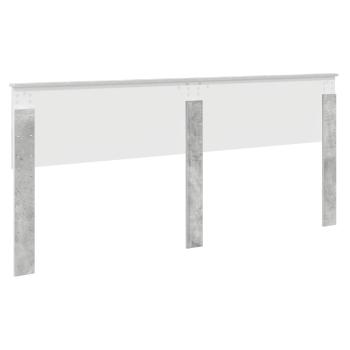 Kopfteil Beton Grau Holzwerkstoff