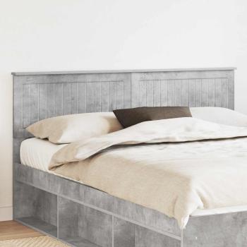 ARDEBO.de - Kopfteil Betongrau Holzwerkstoff