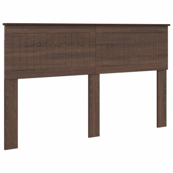 Kopfteil Braun Eichen-Optik Holzwerkstoff