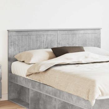ARDEBO.de - Kopfteil Betongrau Holzwerkstoff