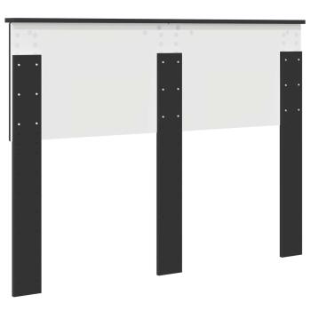 Kopfteil Schwarz Eichen-Optik Holzwerkstoff