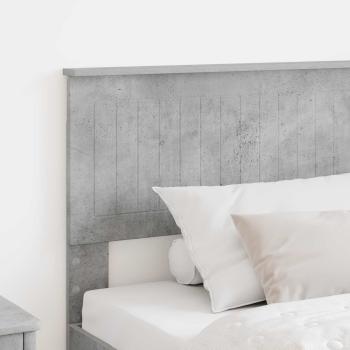 Kopfteil Beton Grau Holzwerkstoff