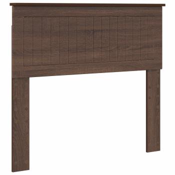 Kopfteil Braun Eichen-Optik Holzwerkstoff