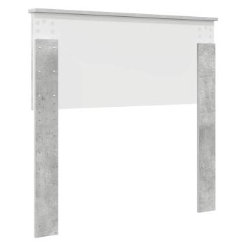Kopfteil Beton Grau Holzwerkstoff