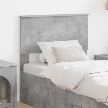 ARDEBO.de - Kopfteil Beton Grau Holzwerkstoff