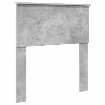 Kopfteil Beton Grau Holzwerkstoff