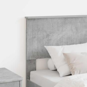 Kopfteil Beton Grau Holzwerkstoff