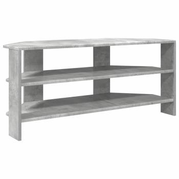 EckTVSchrank 100 x 40,5 x 45 cm Betongrau Holzwerkstoff