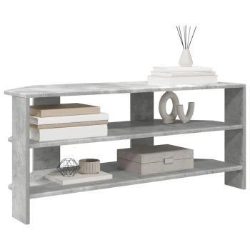 EckTVSchrank 100 x 40,5 x 45 cm Betongrau Holzwerkstoff