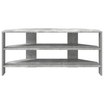 EckTVSchrank 100 x 40,5 x 45 cm Betongrau Holzwerkstoff