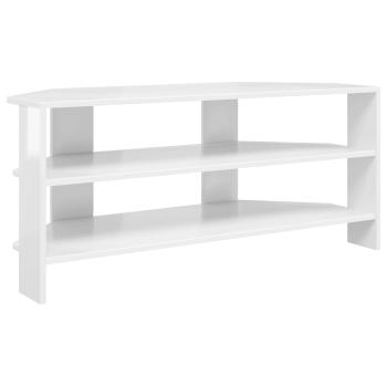 EckTVSchrank 102x40,5x45cm Hochglanz Weiß Holzwerkstoff
