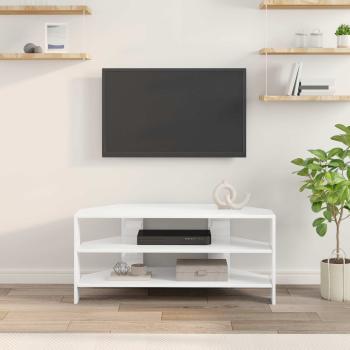 EckTVSchrank 102x40,5x45cm Hochglanz Weiß Holzwerkstoff