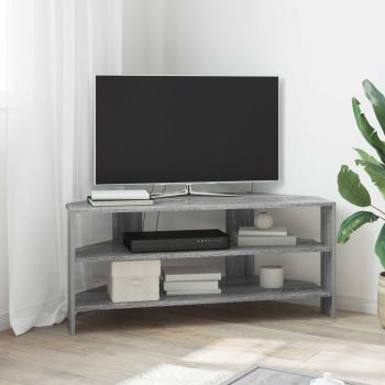 ARDEBO.de - EckTVSchrank 100 x 40,5 x 45 cm Sonoma-Grau Holzwerkstoff