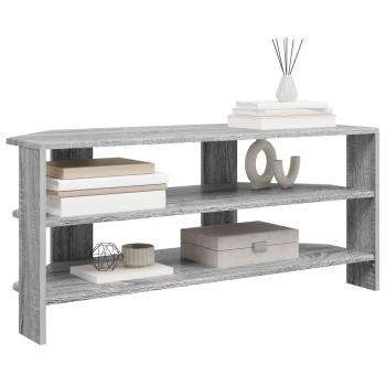 EckTVSchrank 100 x 40,5 x 45 cm Sonoma-Grau Holzwerkstoff