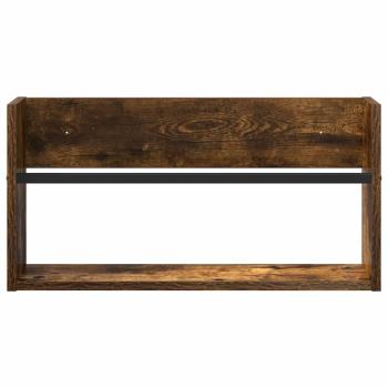 Magazinregal Räuchereiche 60 x 12 x 30 cm Holzwerkstoff
