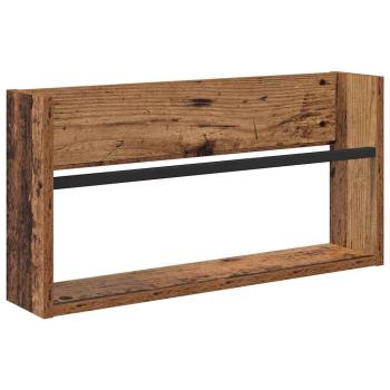 Magazinregal 2 Stk. Altholz 60 x 12 x 30 cm Holzwerkstoff