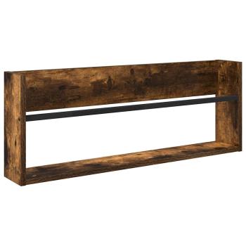 Magazinregal 2 Stk. Räuchereiche 80 x 12 x 30 cm Holzwerkstoff
