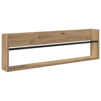 Magazinregal mit Regal 2 Stk. Artisan-Eiche 100 x 12 x 30 cm
