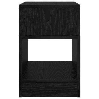 Beistelltisch Schwarz Eichen-Optik 30,5 x 30 x 45 cm