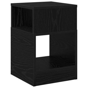 Beistelltisch 2 stk. Schwarz Eichen-Optik 30,5 x 30 x 45 cm