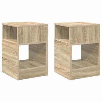 Beistelltisch 2 stk. Sonoma-Eiche 30,5 x 30 x 45 cm