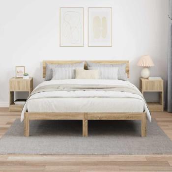 Beistelltisch 2 stk. Sonoma-Eiche 30,5 x 30 x 45 cm