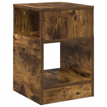 Beistelltisch 2 stk. Geräucherte Eiche 30,5 x 30 x 45 cm