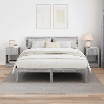 Beistelltisch 2 stk. Graues Sonoma 30,5 x 30 x 45 cm