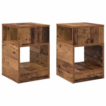 Beistelltisch 2 stk. Altholz 30,5 x 30 x 45 cm Holzwerkstoff