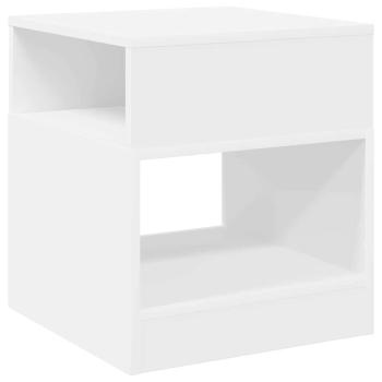 Beistelltisch Weiß 40,5 x 40 x 45 cm Holzwerkstoff
