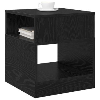 Beistelltisch 2 stk. Schwarz Eichen-Optik 40,5 x 40 x 45 cm