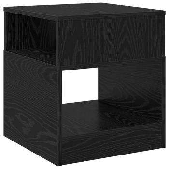 Beistelltisch 2 stk. Schwarz Eichen-Optik 40,5 x 40 x 45 cm