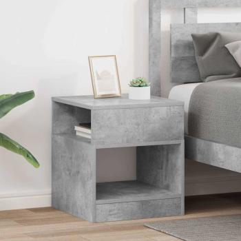 ARDEBO.de - Beistelltisch 2 stk. Beton Grau 40,5 x 40 x 45 cm Holzwerkstoff