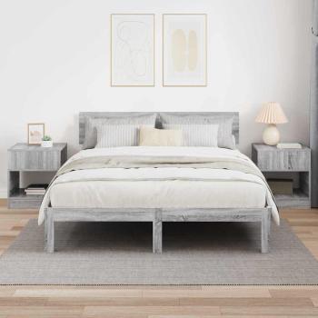 Beistelltisch 2 stk. Graues Sonoma 40,5 x 40 x 45 cm