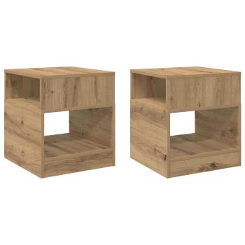 Beistelltisch 2 stk. Artisan-Eiche 40,5 x 40 x 45 cm