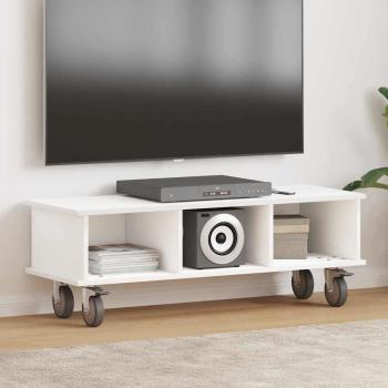 ARDEBO.de - TV-Ständer 100 x 35 x 35 cm Weiß Holzwerkstoff