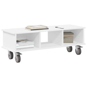 TV-Ständer 100 x 35 x 35 cm Weiß Holzwerkstoff