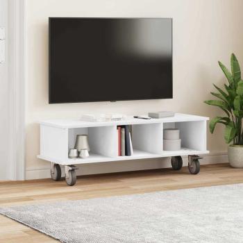 TV-Ständer 100 x 35 x 35 cm Weiß Holzwerkstoff