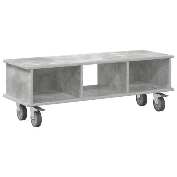 TV-Ständer 100 x 35 x 35 cm Betongrau Holzwerkstoff