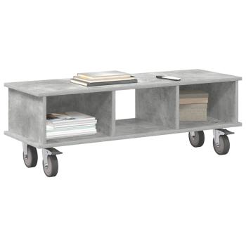 TV-Ständer 100 x 35 x 35 cm Betongrau Holzwerkstoff
