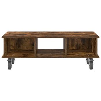 TV-Ständer 100 x 35 x 35 cm Räuchereiche Holzwerkstoff
