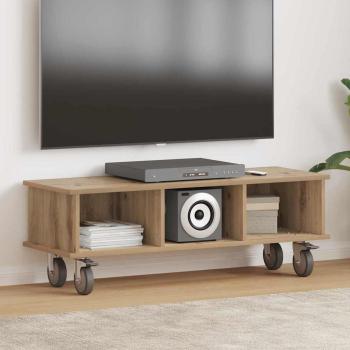 ARDEBO.de - TV-Ständer 100 x 35 x 35 cm Artisan-Eiche Holzwerkstoff