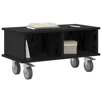 TV-Ständer 68,5 x 35 x 35 cm Schwarz Eichen-Optik Holzwerkstoff