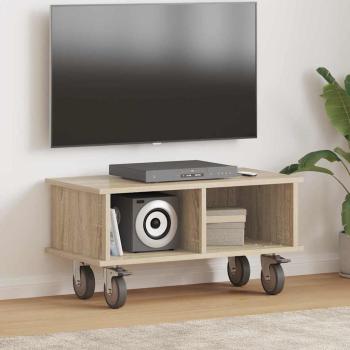 ARDEBO.de - TV-Ständer 68,5 x 35 x 35 cm Sonoma-Eiche Holzwerkstoff