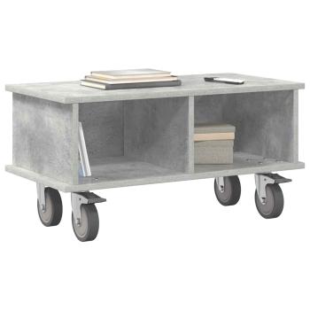 TV-Ständer 68,5 x 35 x 35 cm Betongrau Holzwerkstoff