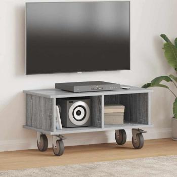 ARDEBO.de - TV-Ständer 68,5 x 35 x 35 cm Sonoma-Grau Holzwerkstoff