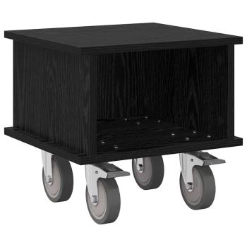 TV-Ständer 37 x 35 x 35 cm Schwarz Eichen-Optik Holzwerkstoff